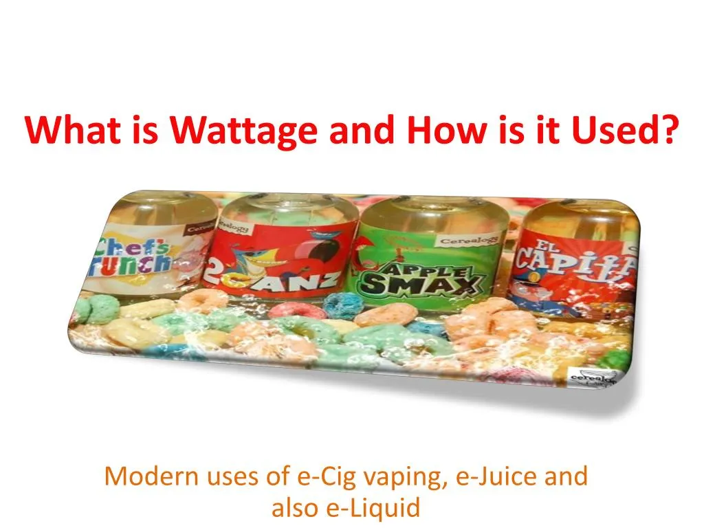 what is wattage and how is it used