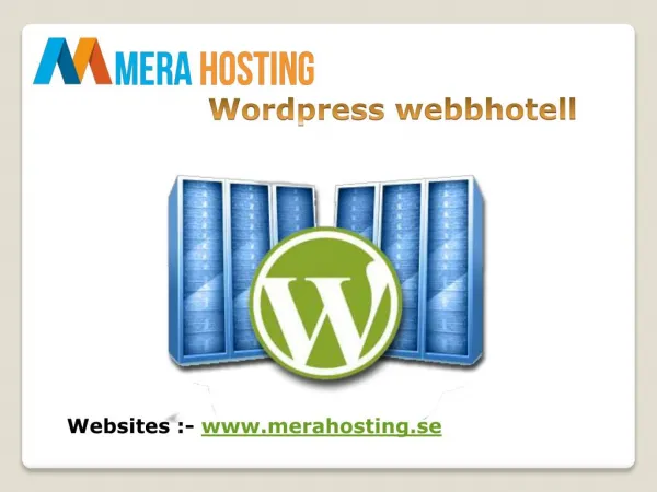Letar du efter Wordpress webbhotell?