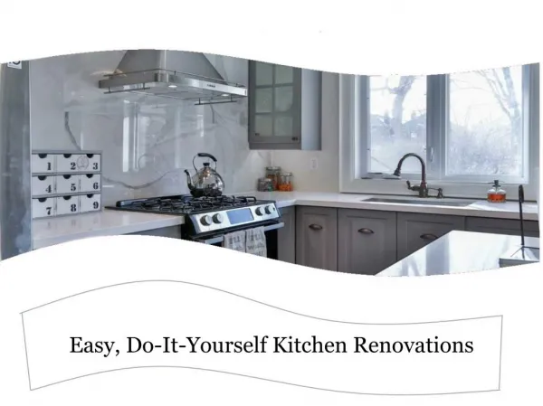 Easy, Do-It-Yourself Kitchen Renovations