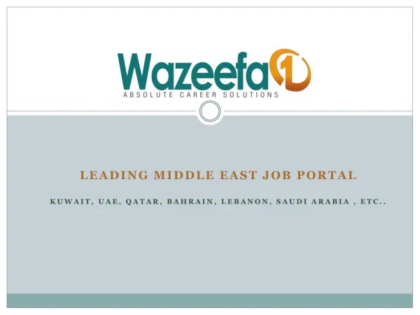 Jobs in Kuwait - Wazeefa1