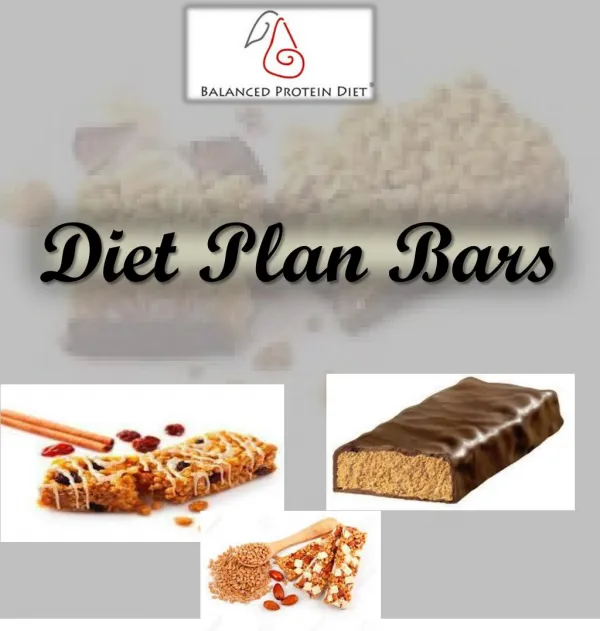 Diet Plan Bars