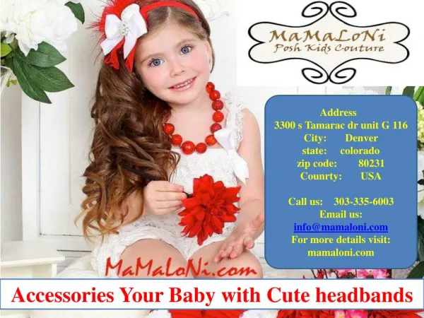 Accessories Your Baby with Cute headbands