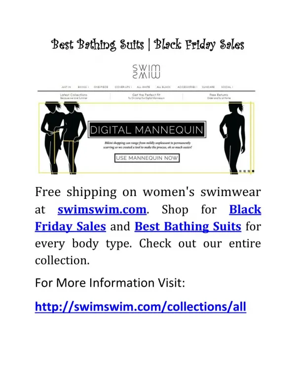 Best Bathing Suits | Black Friday Sales