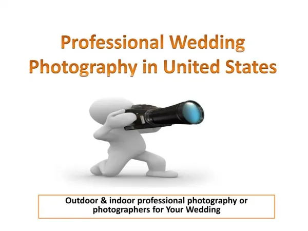 Professional Wedding Photography in United States
