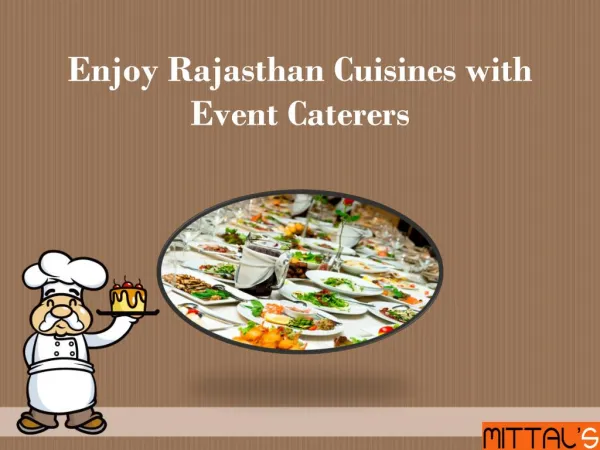 Enjoy Rajasthan Cuisines with Event Caterers