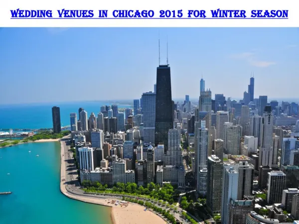 WEDDING VENUES IN CHICAGO