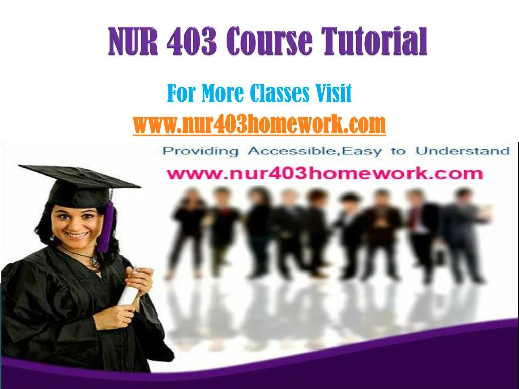nur 403 course tutorial