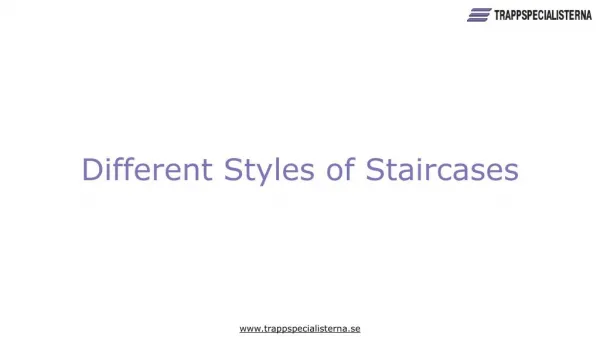 Types of Staircase Designs