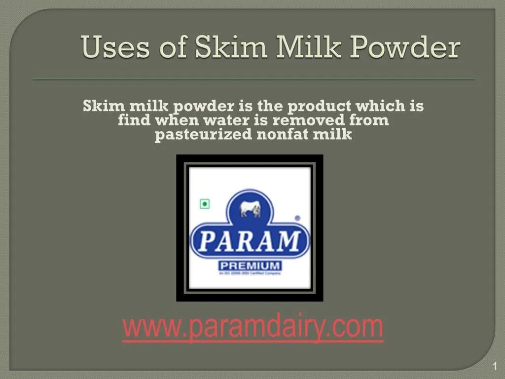uses of skim milk powder