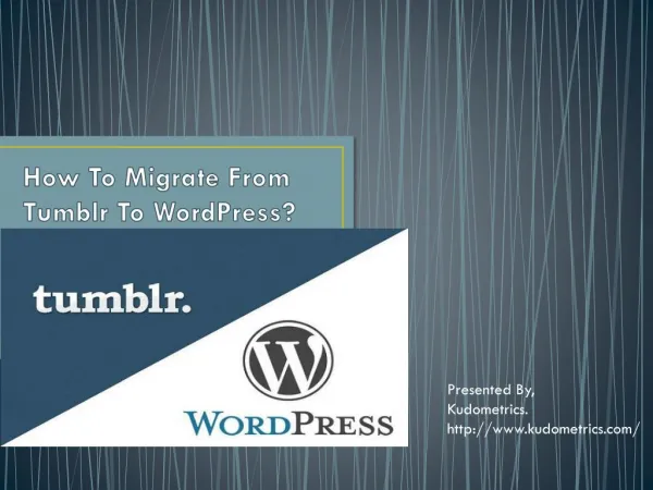 How To Migrate From Tumblr To WordPress?