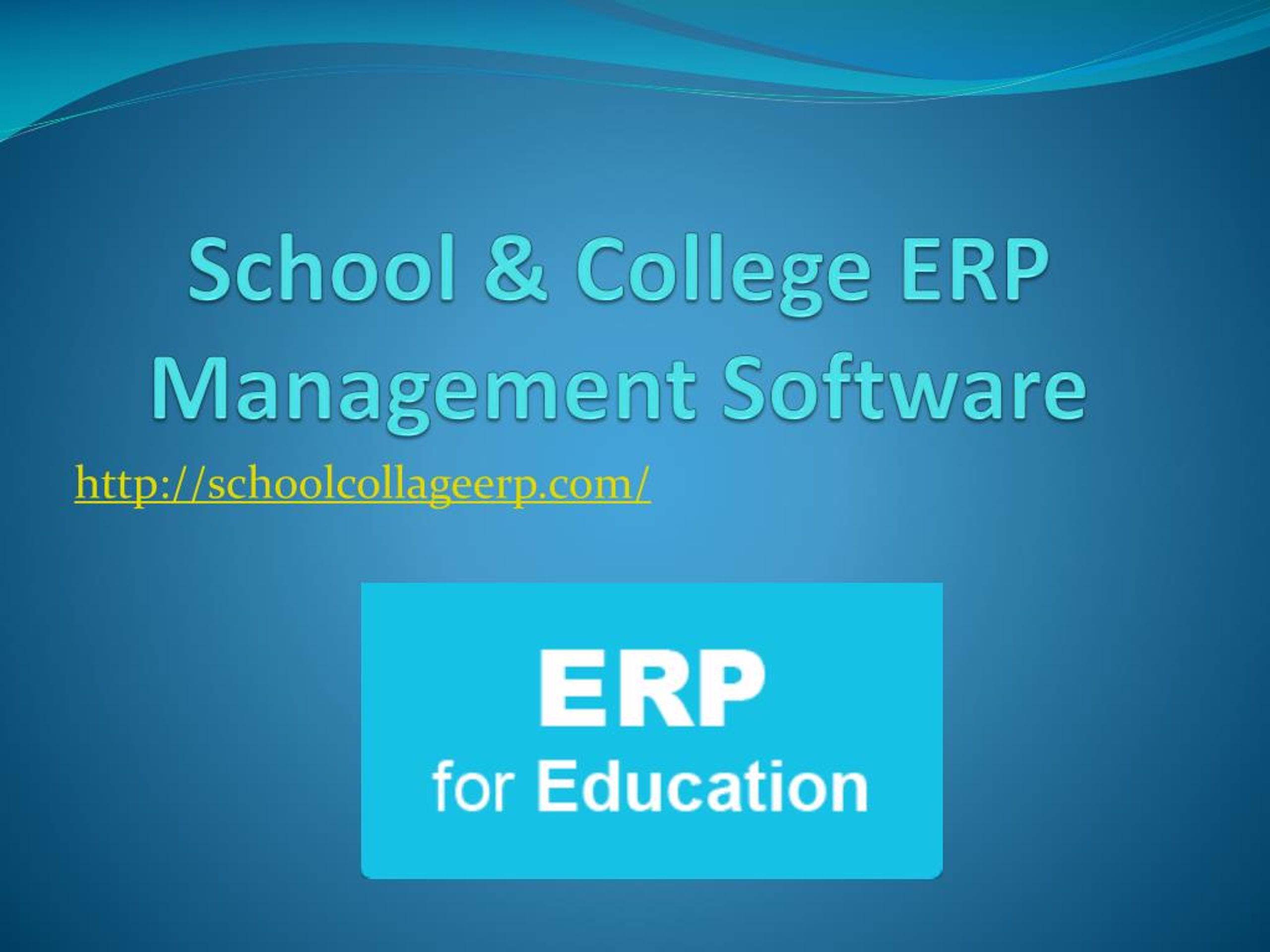 PPT - School & College ERP Management Software PowerPoint Presentation ...