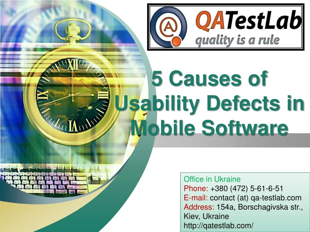 5 causes of usability defects in mobile software