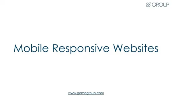 Responsive Mobile Websites