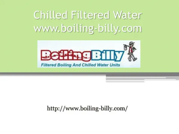 Chilled Filtered Water - www.boiling-billy.com