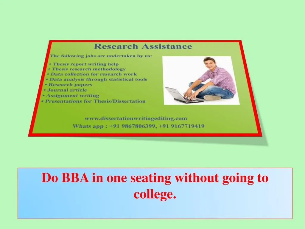 do bba in one seating without going to college