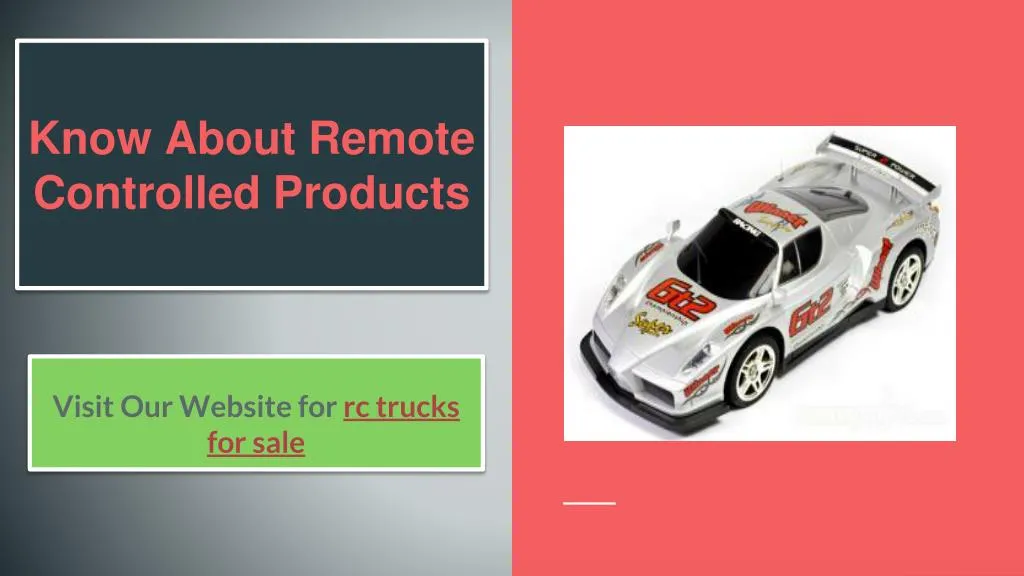 know about remote controlled products