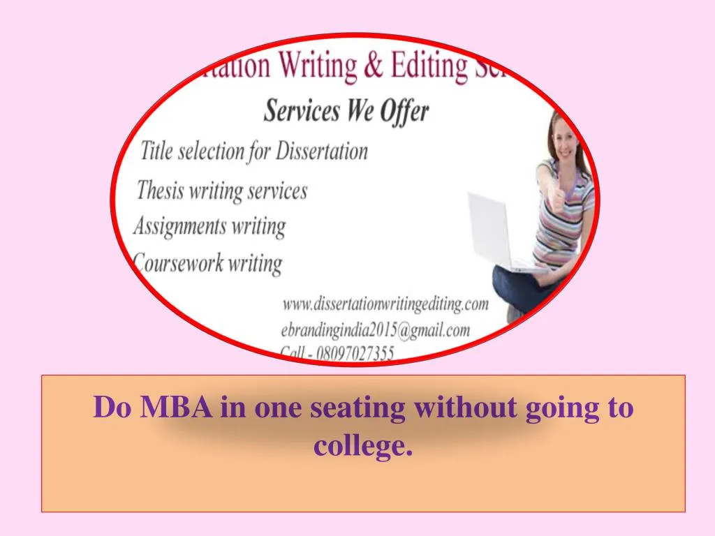 do mba in one seating without going to college