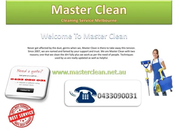 Master Clean | Vacate Cleaning Company Melbourne