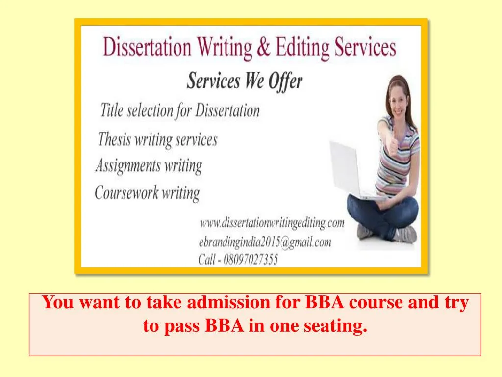 you want to take admission for bba course and try to pass bba in one seating