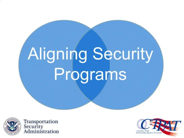 Aligning Security Programs