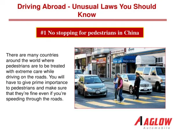 Driving Abroad - Unusual Laws You Should Know