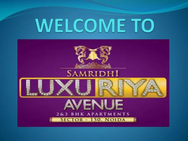 Dream Project Of Samaridhi Luxuary Avenue Property in Noida