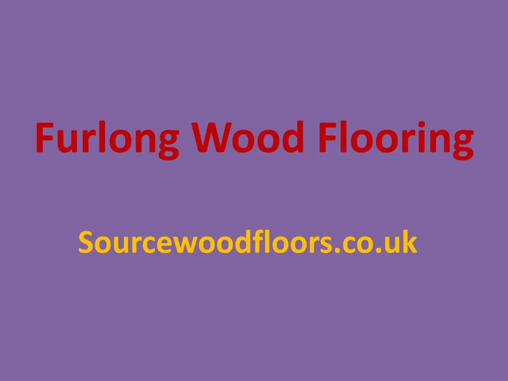 furlong wood flooring