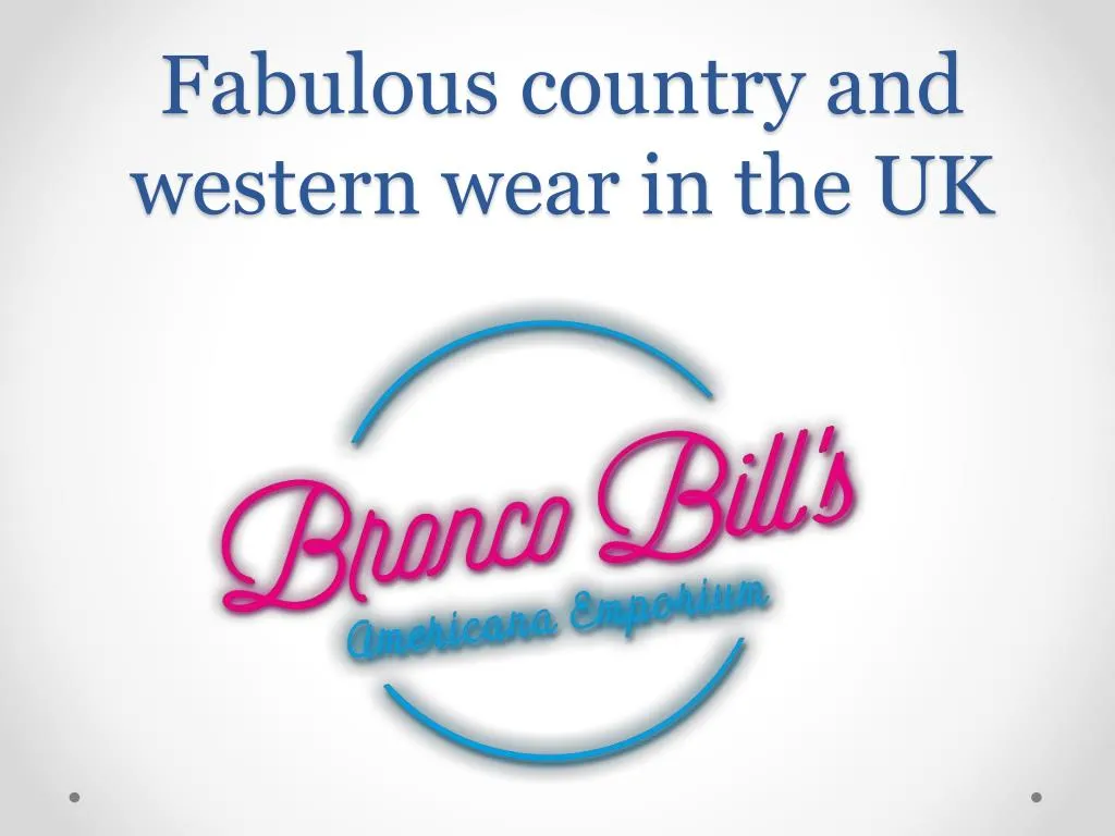 fabulous country and western wear in the uk