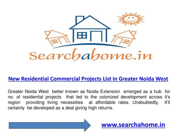 New upcoming residential projects in Greater Noida West