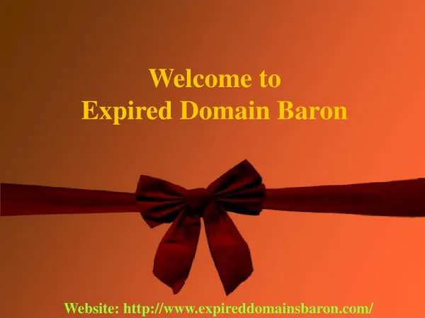 Expired Domains Baron