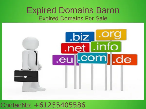 Expired Domains Baron Provide Best Servicies
