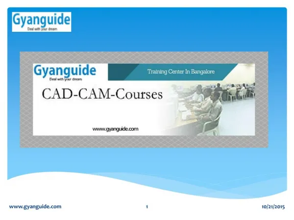CAD CAM Training In Bangalore