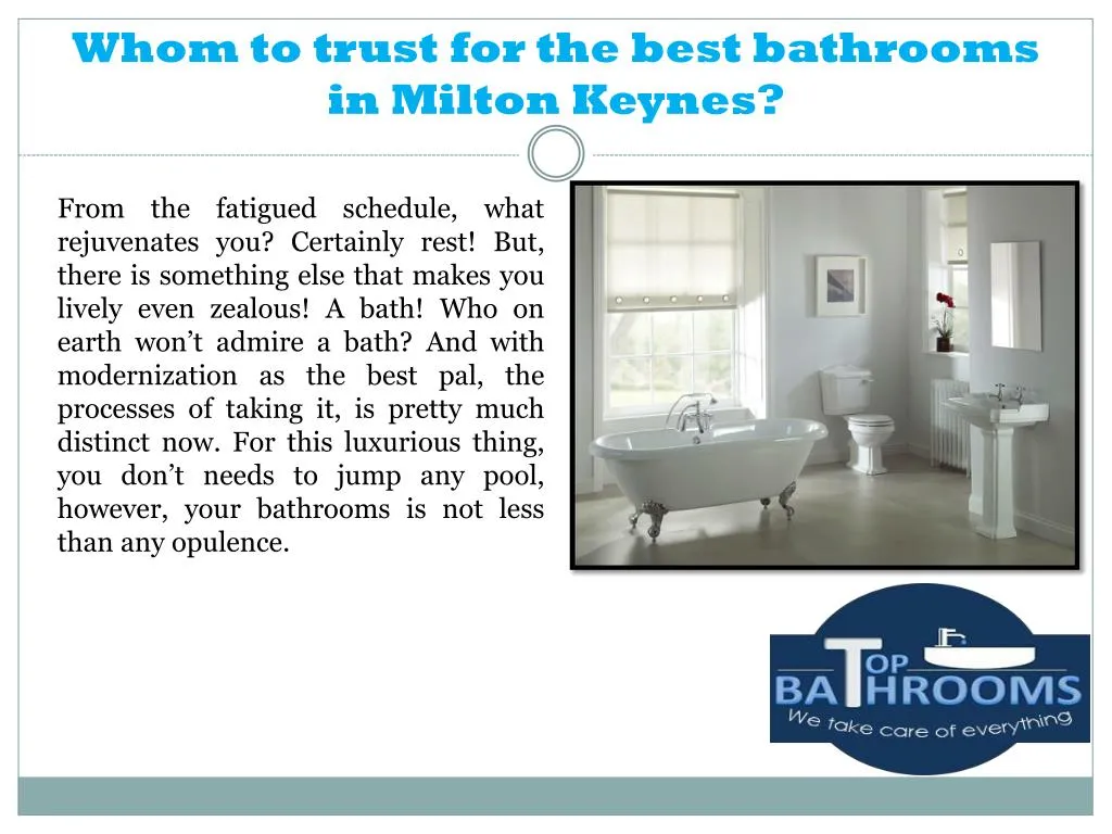 whom to trust for the best bathrooms in milton keynes