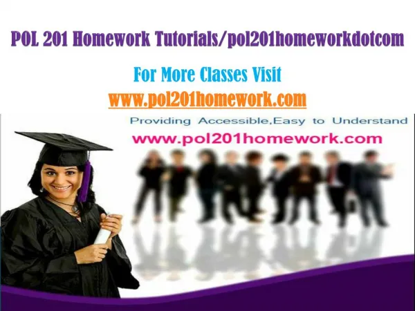 POL 201 Homework Peer Educator/pol201homeworkdotcom