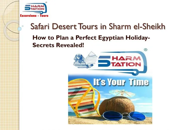 Plan a Perfect Egyptian Holiday in Sharm el-Sheikh