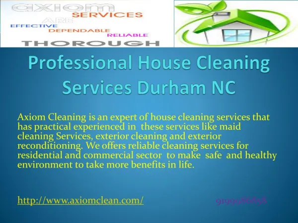 Professional House Cleaning Services Durham NC