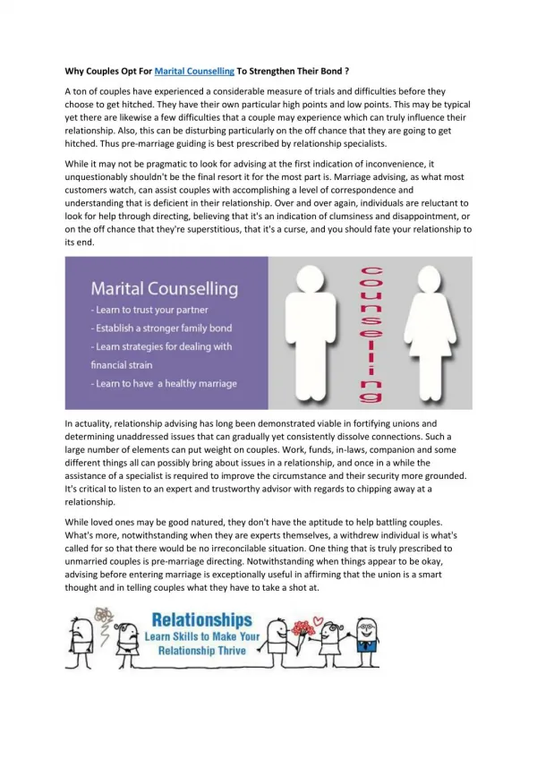 Marital Counselling | Stress Management Techniques
