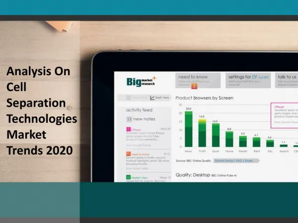 Cell Separation Technologies Market competitive analysis