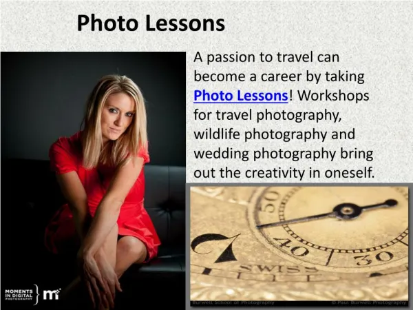 Photo Lessons, Photography Programs, Photography Career
