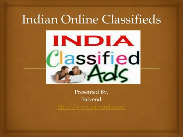 Indian Online Classifieds