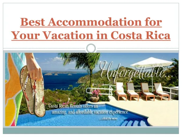 Best Accommodation for Your Vacation in Costa Rica