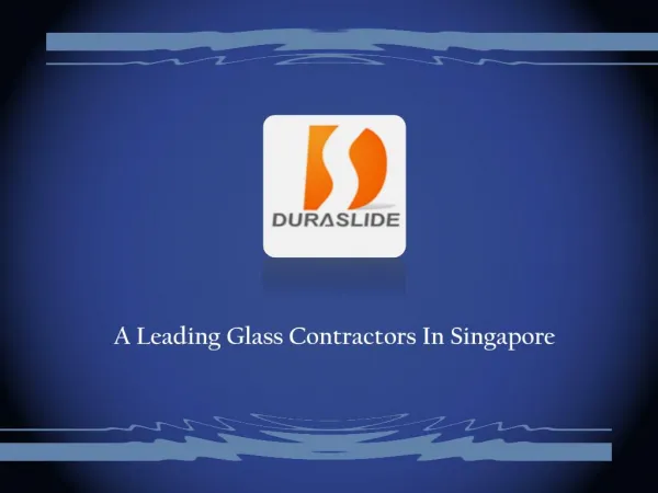 Glass Contractors Singapore