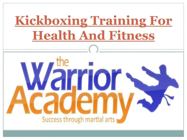 Kickboxing Training For Health And Fitness