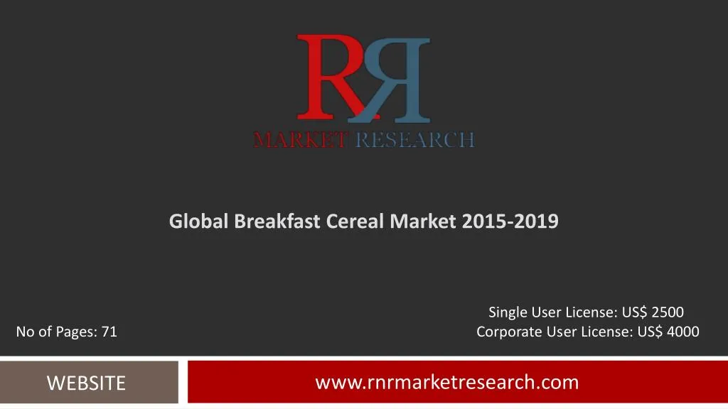global breakfast cereal market 2015 2019