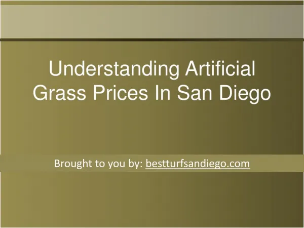 Understanding Artificial Grass Prices In San Diego