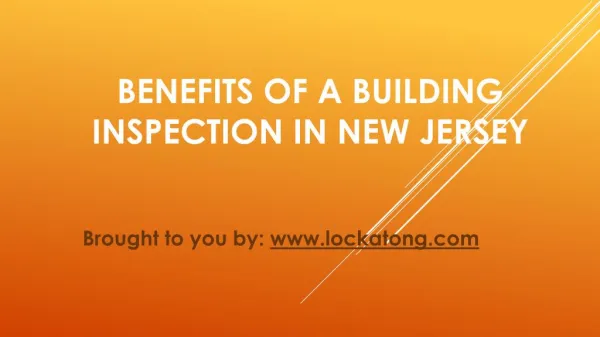 Benefits Of A Building Inspection In New Jersey