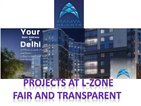 Dwarka LZone|Apartment in L Zone- iramya.com