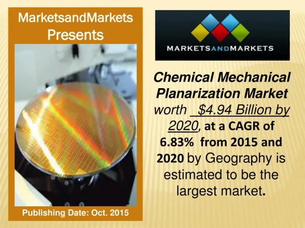 Chemical Mechanical Planarization Market worth $4.94 Billion by 2020