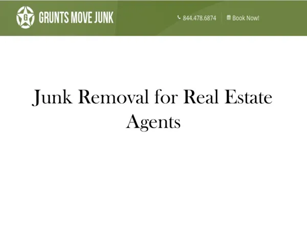 Junk Removal for Real Estate Agents