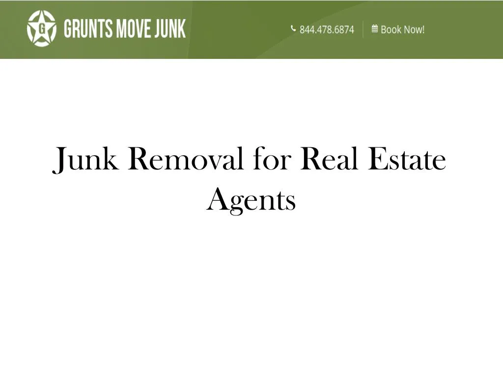 junk removal for real estate agents